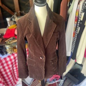 J. Crew Brown Corduroy Jacket. Size 8.